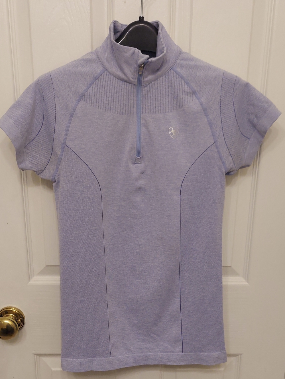 AriatTEK Heat Series Women's Quarter Zip Riding Shirt Blue
